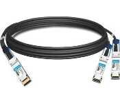 Juniper QDD-2X100G-3M Qsfp28-Dd To 2Xqsfp-28 (200G To 2X100G), Breakout Direct Attach Cable, 3M, 28 Awg, Standard Temperature (0 Through 70 Deg C)