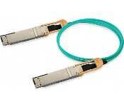 Juniper QDD-400G-AOC-5M Qsfp-Dd, 400Ge Active Optical Cable, 5 Meters, Standard Temperature (0 Through 70 Degree C), 12W, Ddm, Pull Tab