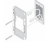 Aruba JW040A AP-205H-MNT1 AP Mount Kit for AP-205H Single Gang Wall Box Mount Adapter
