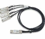 Juniper JNP-100G-4X25G-3M Qsfp28 To Sfp28, 4X25Ge Direct Attach Copper Breakout Cable, 3 Meters, Standard Temperature (0 Through 70 Degree C), 0.015W, 28 Awg