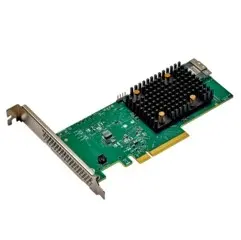 MegaRAID 9560-16i PCIe 4.0 RAID controller increases performance and maximizes design flexibility with Tri-Mode connectivity and NVMe devices