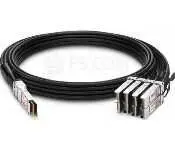 Juniper QDD-8X50G-1M Qsfp56Dd To 8Xsfp56 (400G To 4X100G) Copper Breakout Direct Attach Cable 1M (26 Awg) Standard Temperature (0 Through 70 Degree C)