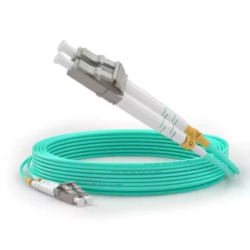 LC-LC 10G\40G\100G multimode OM4 telecom-grade dual-core room wiring optical fiber cable 20M LZSH low smoke zero halogen